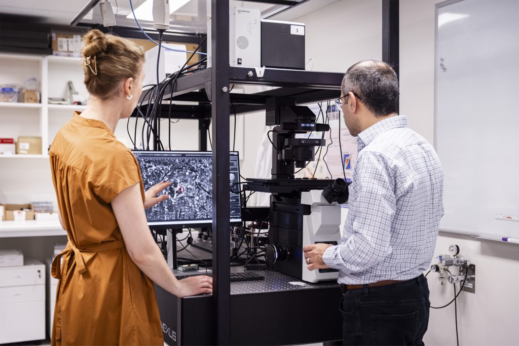 In a project bringing together an imaging specialist and biomedical expert, COMBS researchers have used new imaging techniques that reveal – in unprecedented detail – what is fueling the aggressive spread of triple-negative breast cancer cells.