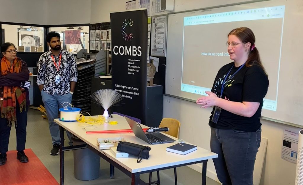 The number of physics students and teachers is falling. To show how physics is used in the real-world and what a career pathway in physics looks like, we conducted a 6-week lunchtime pilot program with 28 students from year 7-9 at Viewbank College.