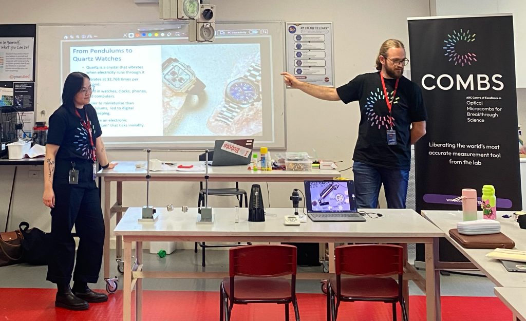 The number of physics students and teachers is falling. To show how physics is used in the real-world and what a career pathway in physics looks like, we conducted a 6-week lunchtime pilot program with 28 students from year 7-9 at Viewbank College.